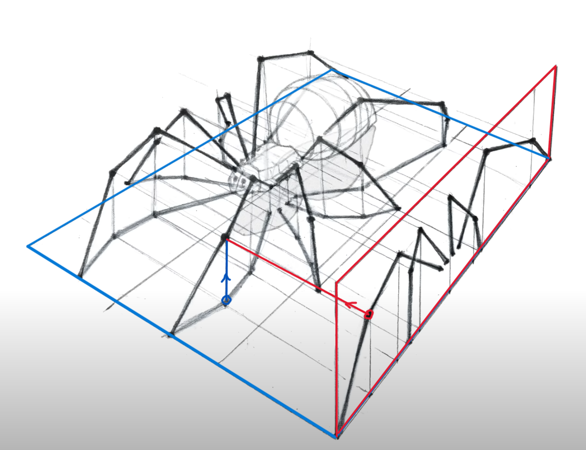 drawing-spider-using-armature-projection.PNG